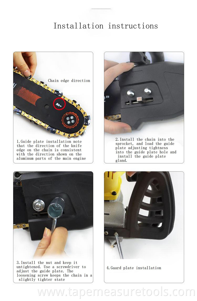 High Power electric chain saw wireless mini chain saw chain saw machine